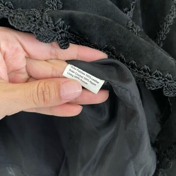 Doubled D ranch leather patch work jacket - Picture 3 of 6